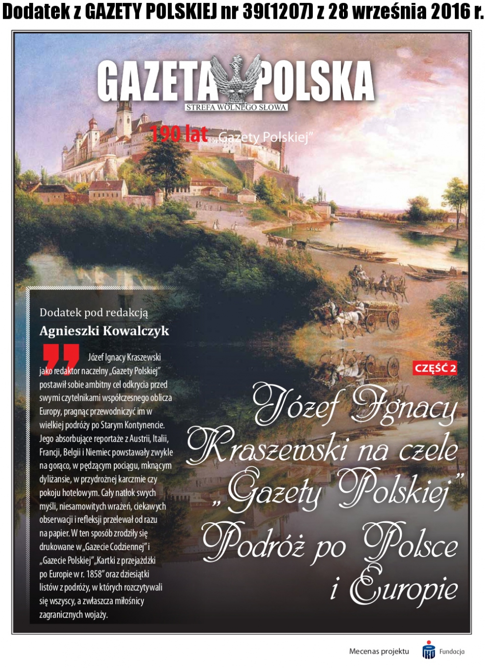 190 Lat „Gazety Polskiej” POBIERZ DODATEK | Gazeta Polska