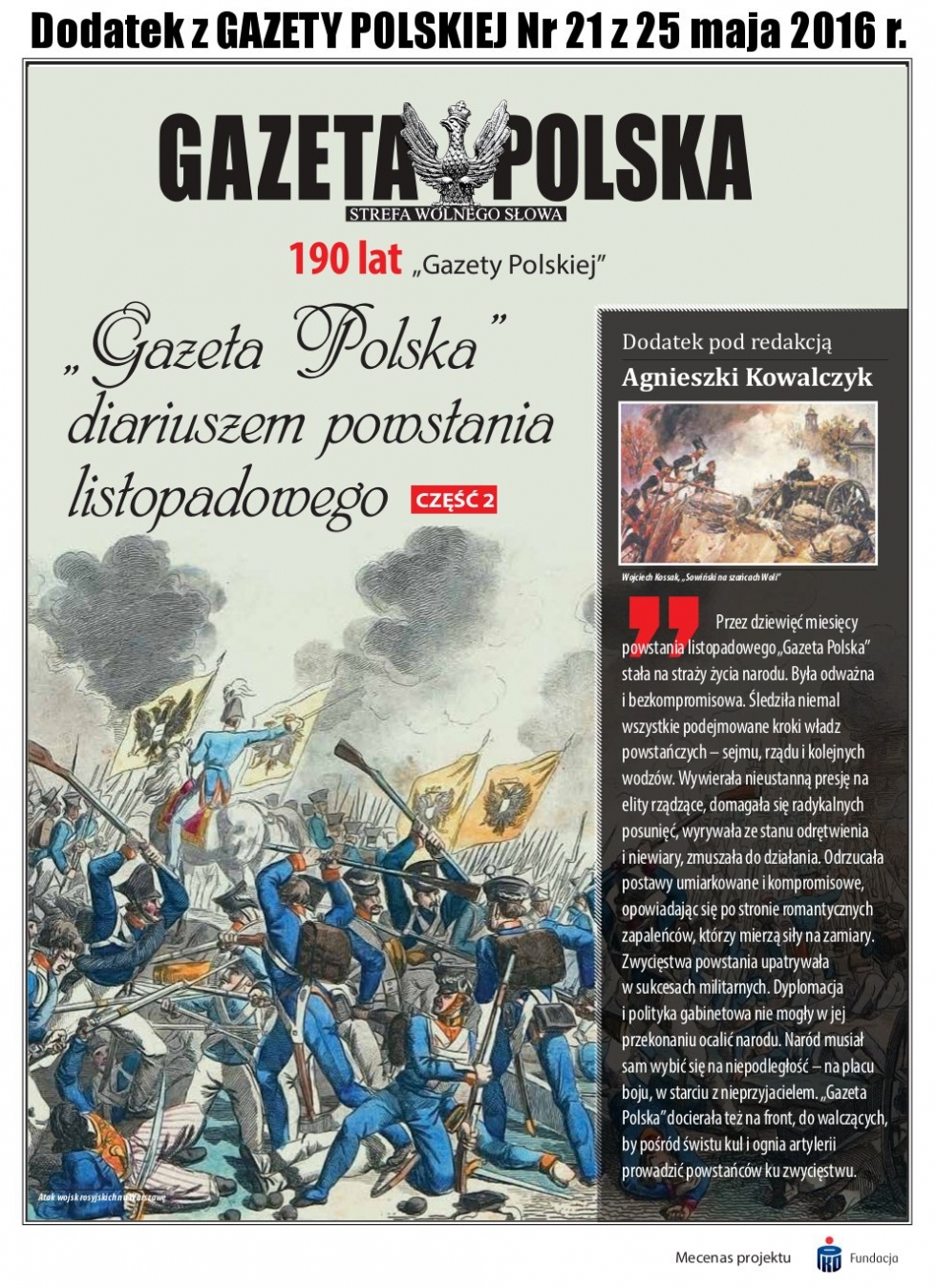 190 Lat „Gazety Polskiej” POBIERZ DODATEK | Gazeta Polska